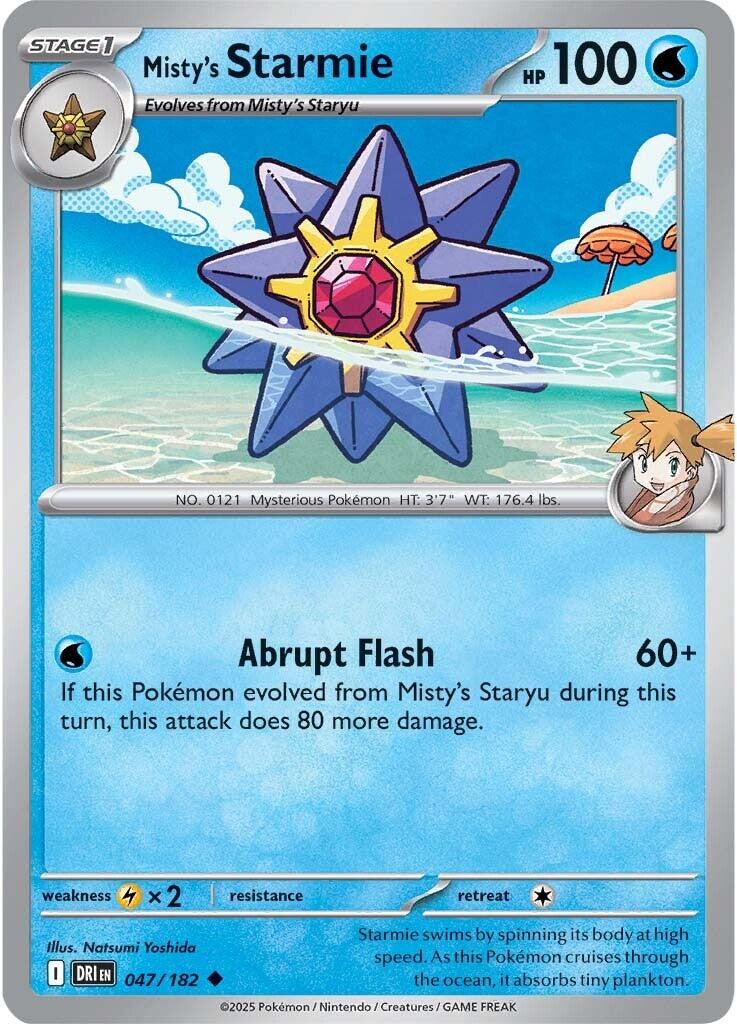 Misty's Starmie (047/182) [Scarlet & Violet: Destined Rivals] | Dragon's Lair Comics and Fantasy Houston TX