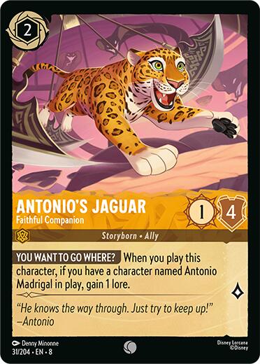 Antonio's Jaguar - Faithful Companion (31/204) [Reign of Jafar] | Dragon's Lair Comics and Fantasy Houston TX