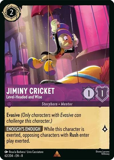 Jiminiy Cricket - Level-Headed and Wise (62/204) [Reign of Jafar] | Odin's Place