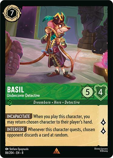 Basil - Undercover Detective (86/204) [Reign of Jafar] | Dragon's Lair Comics and Fantasy Houston TX