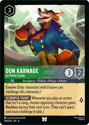 Don Karnage - Air Pirate Leader (108/204) [Reign of Jafar] | Odin's Place