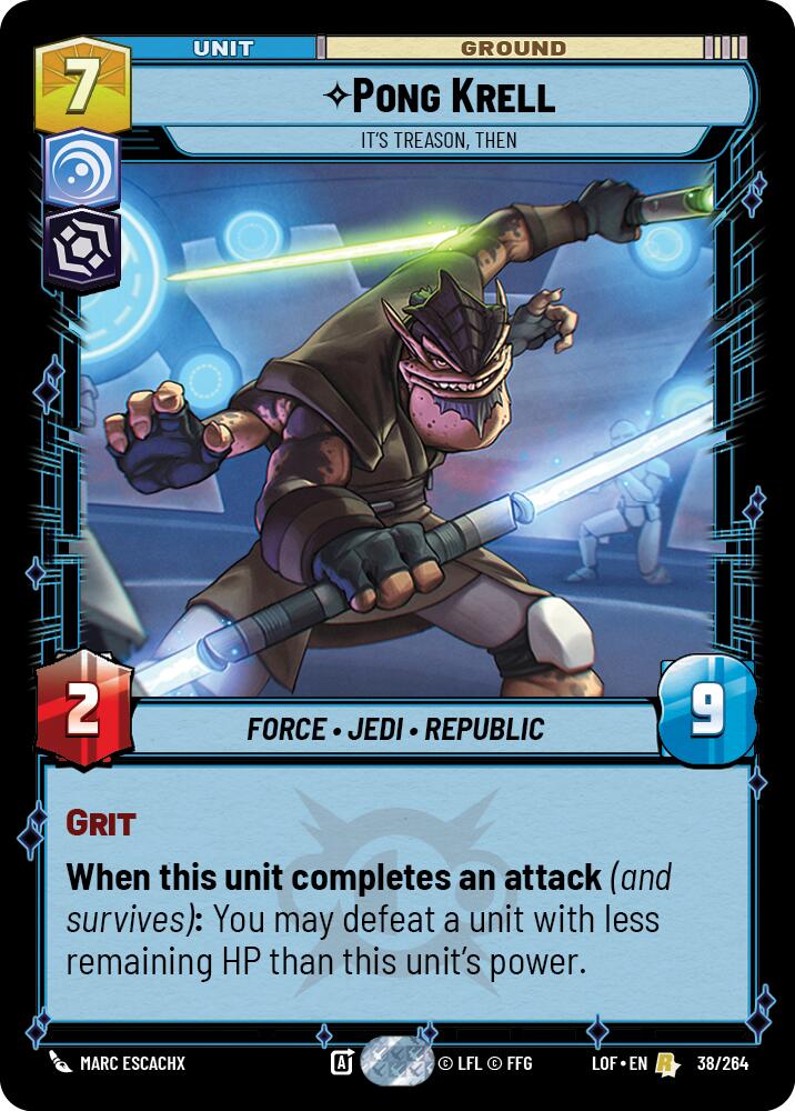 Pong Krell - It's Treason, Then (38/264) (38/264) [Legends of the Force] | Odin's Place