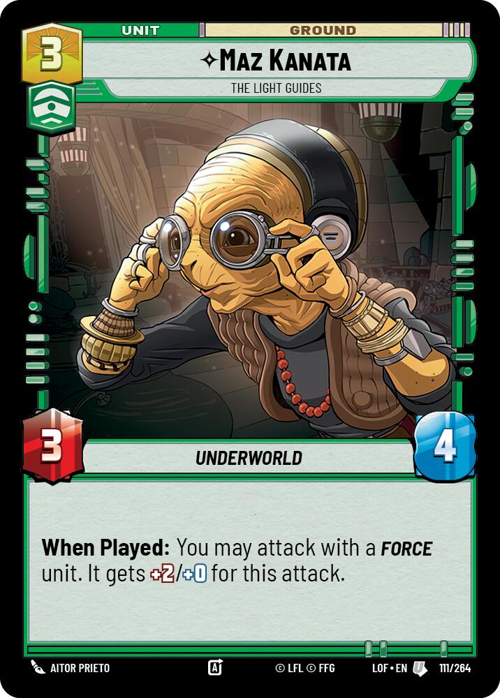 Maz Kanata - The Light Guides (111/264) (111/264) [Legends of the Force] | Odin's Place