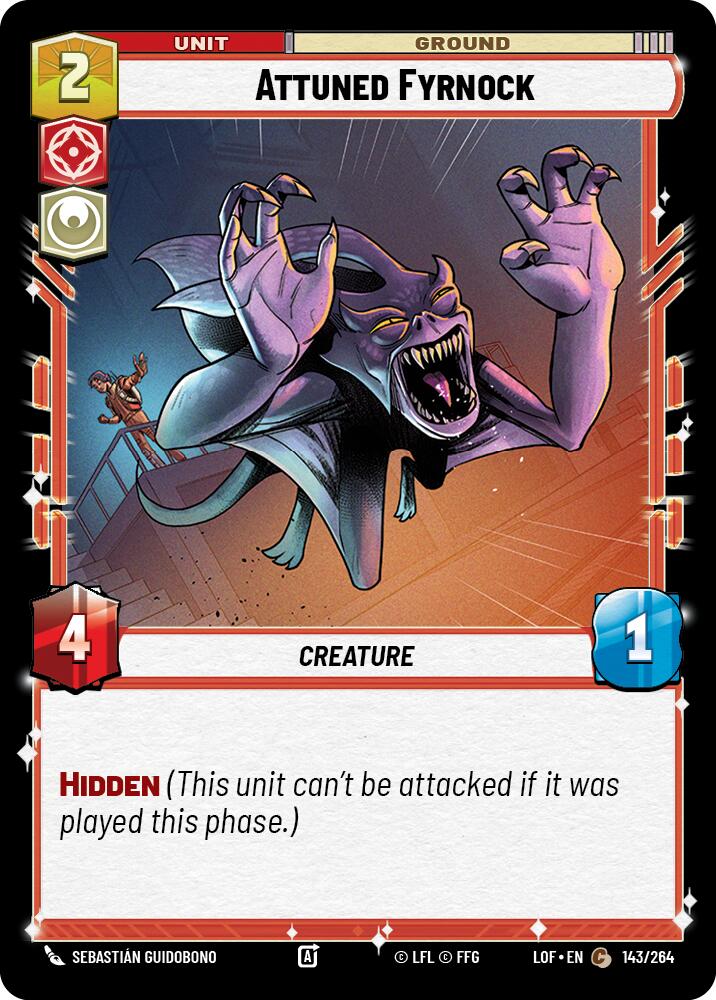 Attuned Fyrnock (143/264) (143/264) [Legends of the Force] | Dragon's Lair Comics and Fantasy Houston TX