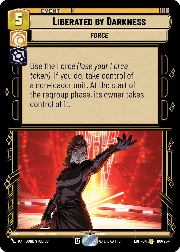 Liberated by Darkness (189/264) (189/264) [Legends of the Force] | Odin's Place