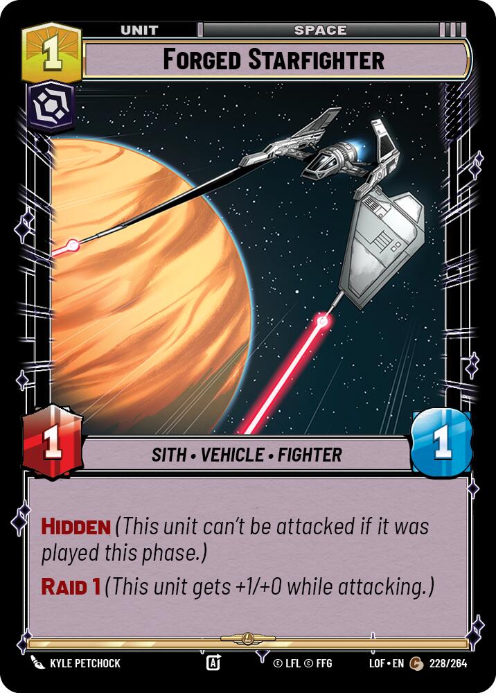 Forged Starfighter (228/264) (228/264) [Legends of the Force] | Odin's Place