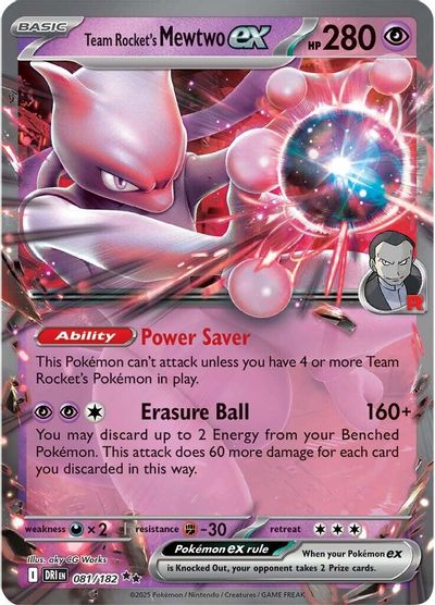 Team Rocket's Mewtwo ex (081/182) [Scarlet & Violet: Destined Rivals] | Odin's Place
