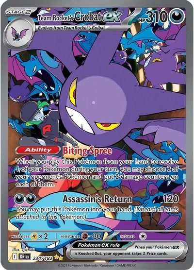 Team Rocket's Crobat ex (234/182) [Scarlet & Violet: Destined Rivals] | Odin's Place