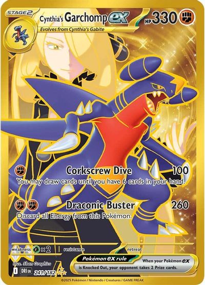 Cynthia's Garchomp ex (241/182) [Scarlet & Violet: Destined Rivals] | Odin's Place