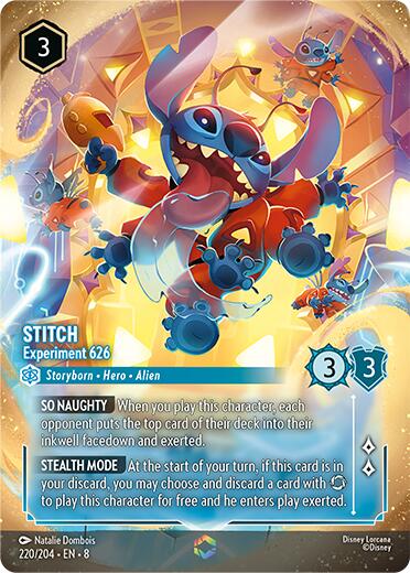 Stitch - Experiment 626 (Enchanted) (220/204) [Reign of Jafar] | Odin's Place