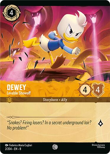 Dewey - Lovable Showoff (Cold Foil) (2/204) [Reign of Jafar] | Odin's Place