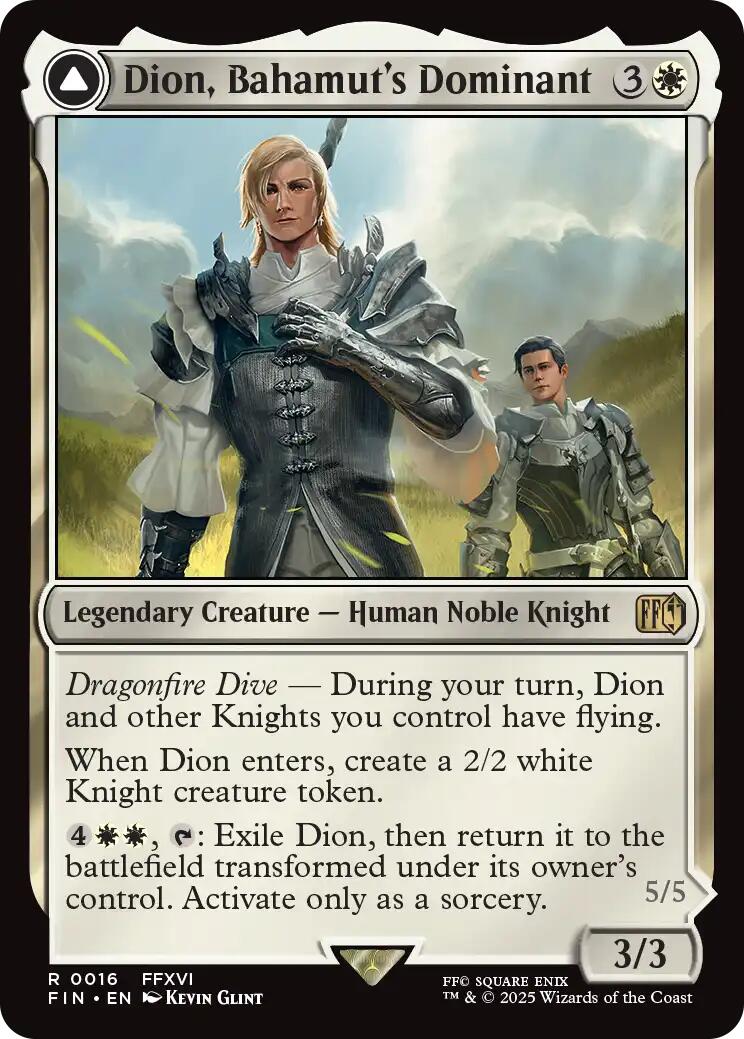 Dion, Bahamut's Dominant // Bahamut, Warden of Light [FINAL FANTASY] | Dragon's Lair Comics and Fantasy Houston TX