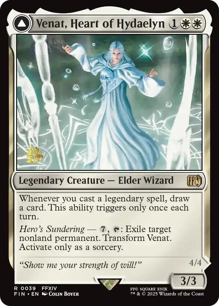 Venat, Heart of Hydaelyn // Hydaelyn, the Mothercrystal [FINAL FANTASY Prerelease Promo] | Dragon's Lair Comics and Fantasy Houston TX