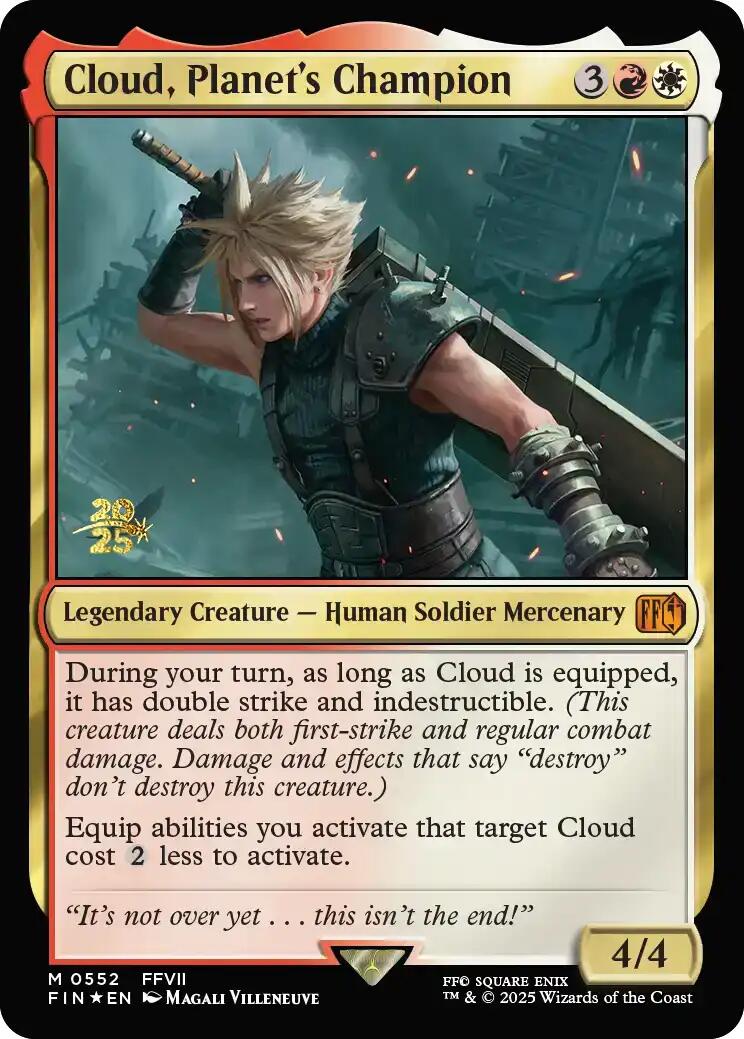 Cloud, Planet's Champion [FINAL FANTASY Prerelease Promo] | Dragon's Lair Comics and Fantasy Houston TX