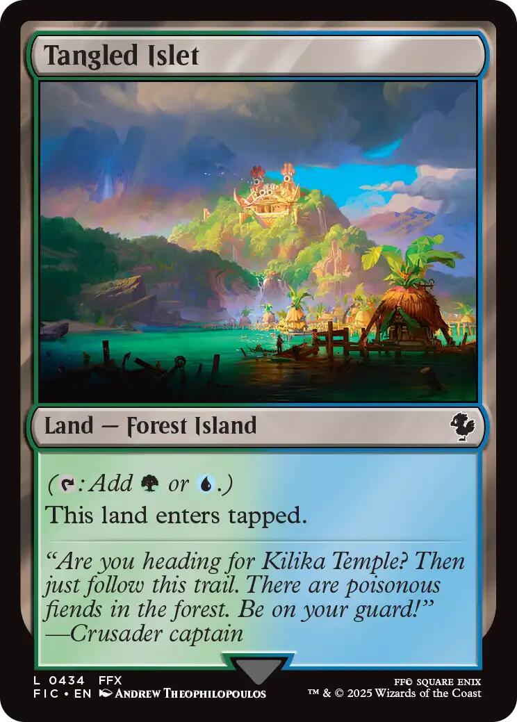 Tangled Islet (Surge Foil) [FINAL FANTASY Commander] | Dragon's Lair Comics and Fantasy Houston TX