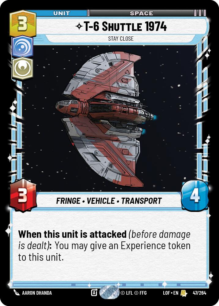 T-6 Shuttle 1974 - Stay Close (47/264) (47/264) [Legends of the Force] | Odin's Place