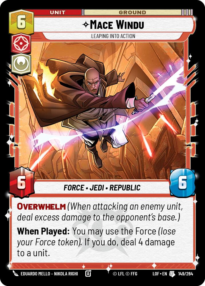 Mace Windu - Leaping into [strong]Action (149/264) (149/264) [Legends of the Force] | Odin's Place