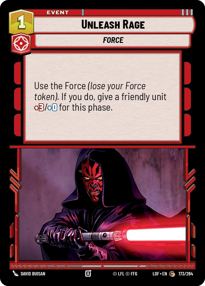 Unleash Rage (173/264) (173/264) [Legends of the Force] | Odin's Place