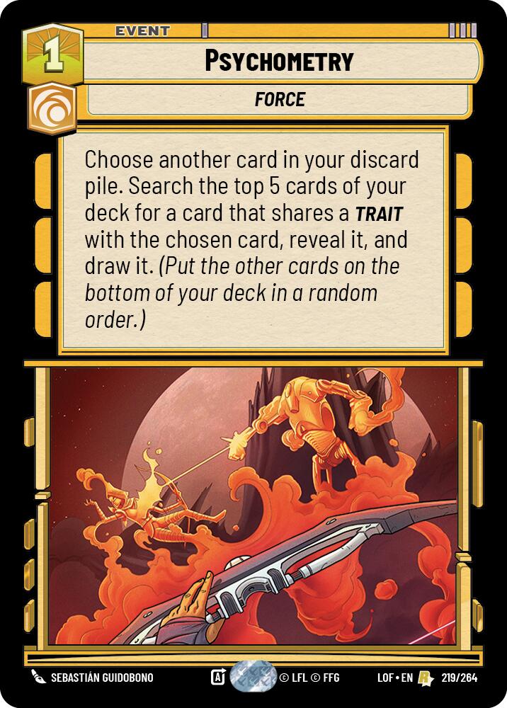 Psychometry (219/264) (219/264) [Legends of the Force] | Odin's Place