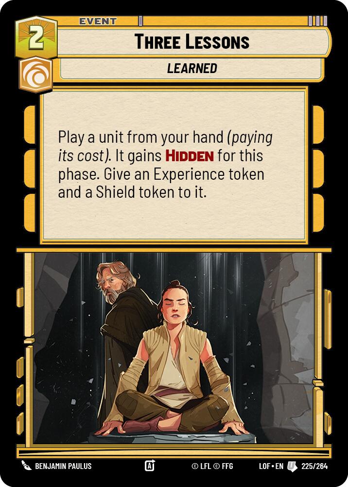 Three Lessons (225/264) (225/264) [Legends of the Force] | Odin's Place