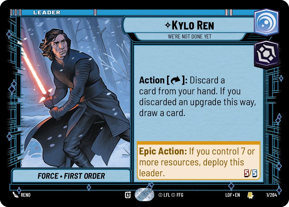 Kylo Ren - We're Not Done Yet (001/264) (001/264) [Legends of the Force] | Odin's Place
