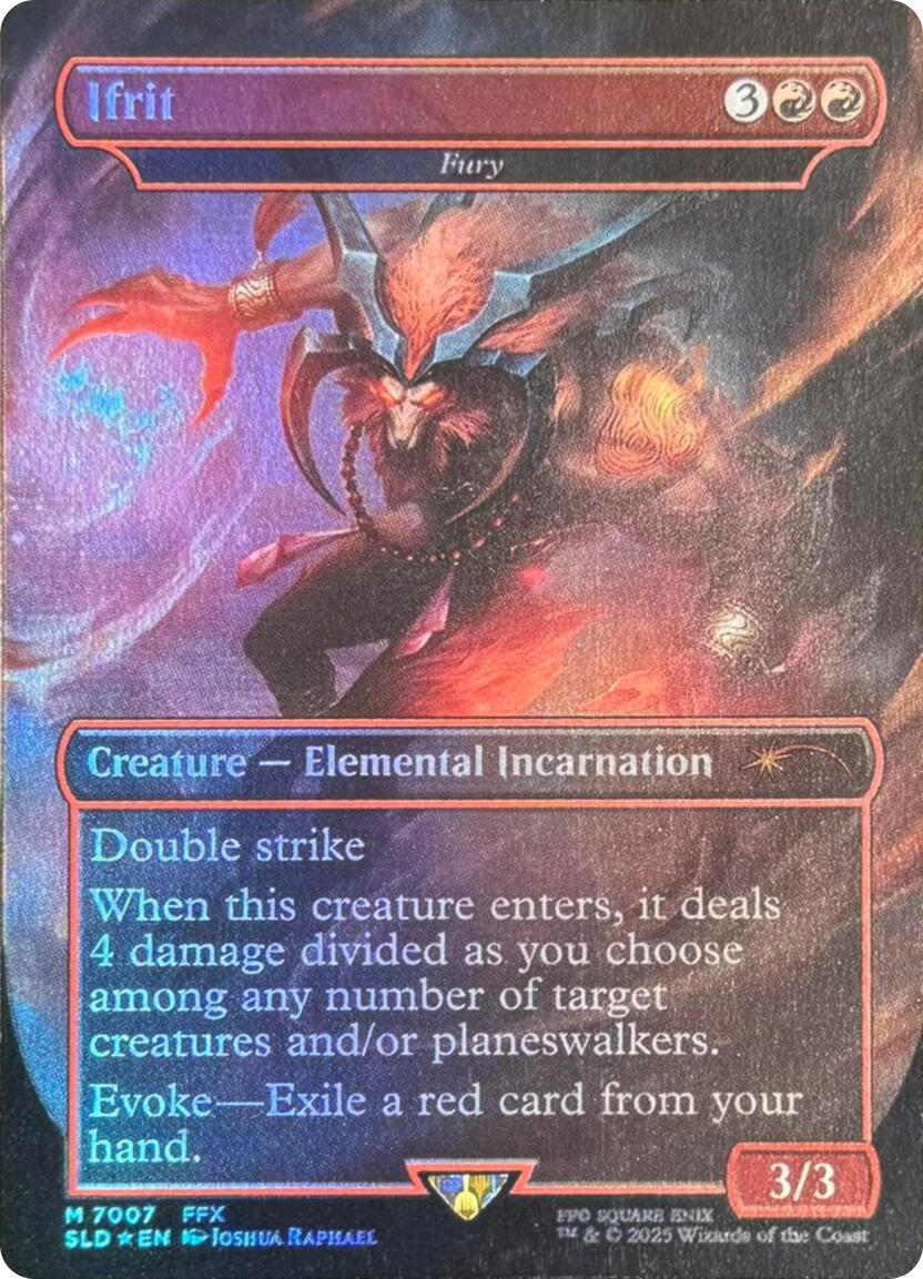 Ifrit - Fury (Rainbow Foil) [Secret Lair Drop Series] | Dragon's Lair Comics and Fantasy Houston TX