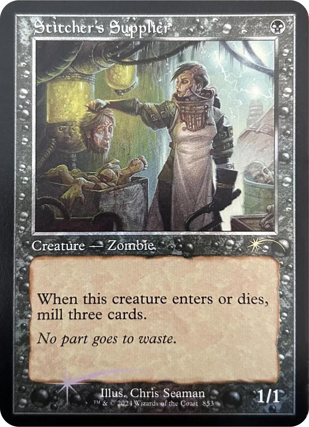 Stitcher's Supplier (Retro Frame) [Secret Lair Drop Series] | Dragon's Lair Comics and Fantasy Houston TX