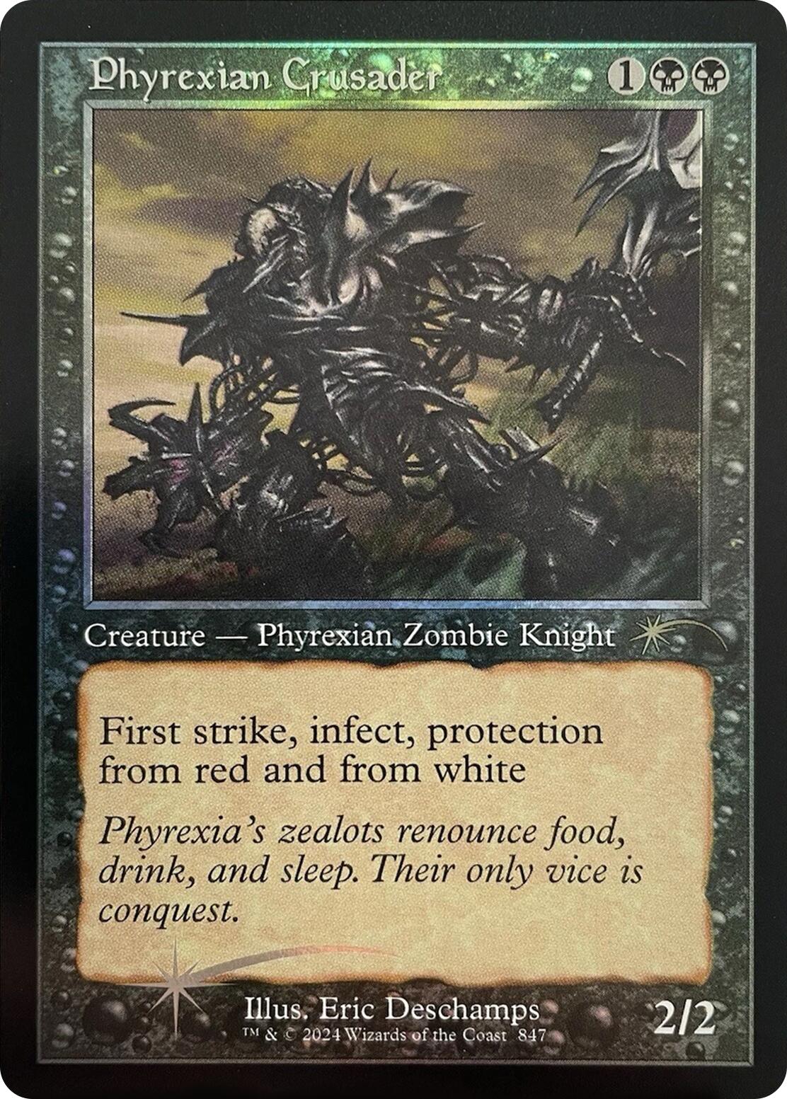 Phyrexian Crusader (Retro Frame) [Secret Lair Drop Series] | Dragon's Lair Comics and Fantasy Houston TX