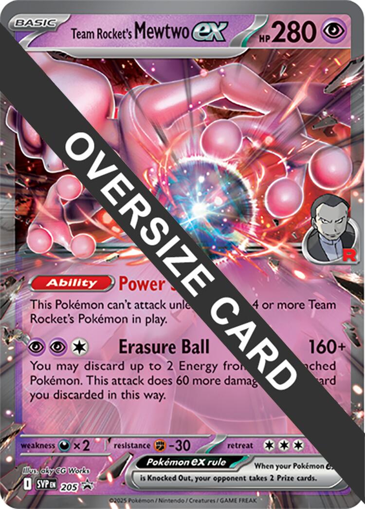 Team Rocket's Mewtwo ex (205) (Jumbo Card) [Scarlet & Violet: Black Star Promos] | Dragon's Lair Comics and Fantasy Houston TX