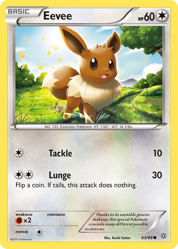 Eevee (63/98) (Build A Bear Workshop Exclusive) [XY: Ancient Origins] | Odin's Place