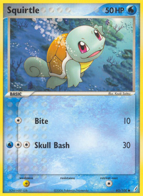 Squirtle (63/100) (City Championship Promo) [EX: Crystal Guardians] | Odin's Place