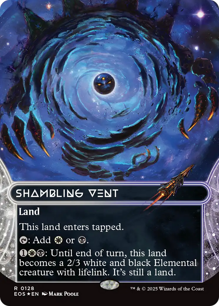 Shambling Vent (0128) (Borderless) (Galaxy Foil) [Edge of Eternities: Stellar Sights] | Dragon's Lair Comics and Fantasy Houston TX