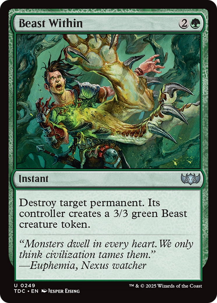 Beast Within [Tarkir: Dragonstorm Commander] | Dragon's Lair Comics and Fantasy Houston TX