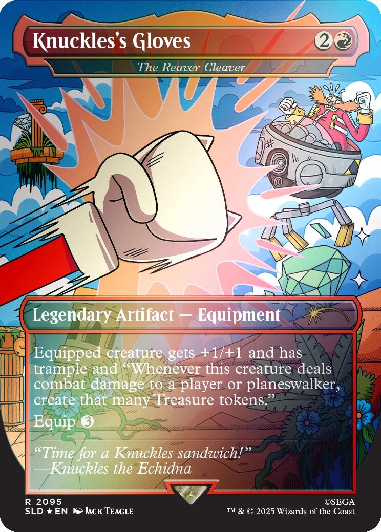 Knuckles's Gloves - The Reaver Cleaver (Rainbow Foil) [Secret Lair Drop Series] | Dragon's Lair Comics and Fantasy Houston TX