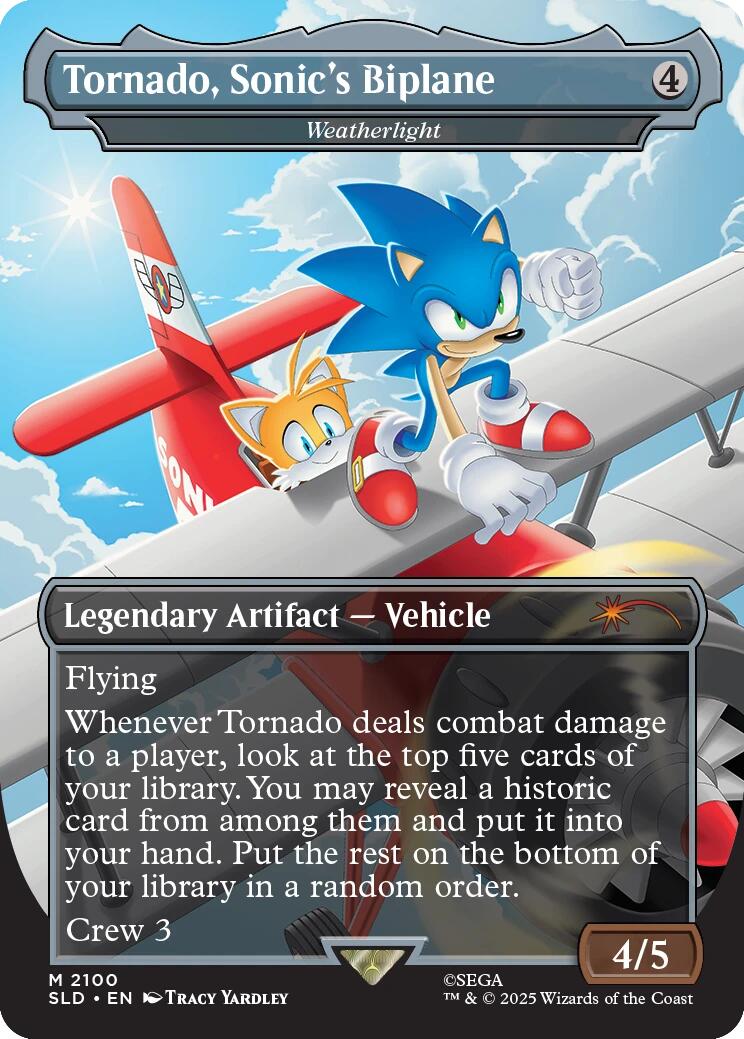 Tornado, Sonic's Biplane - Weatherlight [Secret Lair Drop Series] | Dragon's Lair Comics and Fantasy Houston TX