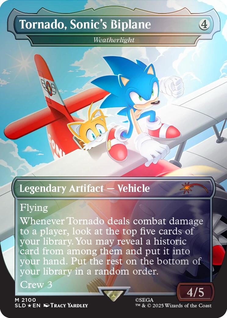 Tornado, Sonic's Biplane - Weatherlight (Rainbow Foil) [Secret Lair Drop Series] | Dragon's Lair Comics and Fantasy Houston TX