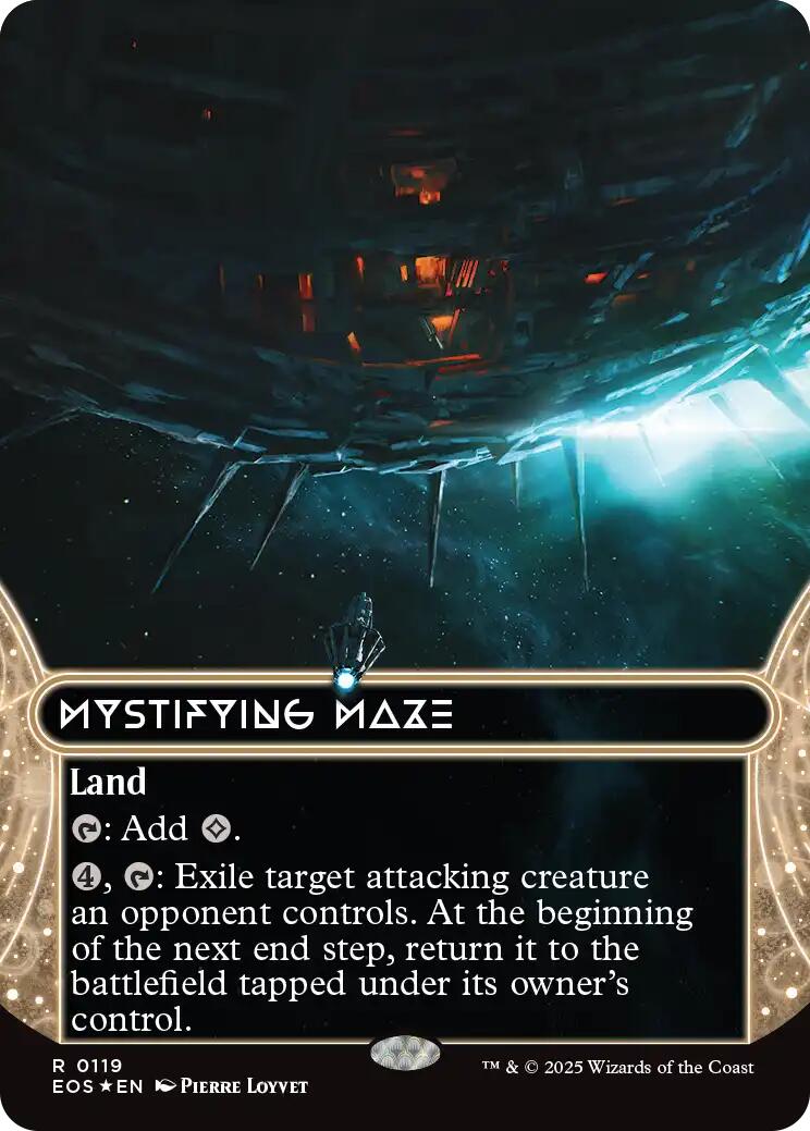 Mystifying Maze (0119) (Borderless) (Galaxy Foil) [Edge of Eternities: Stellar Sights] | Dragon's Lair Comics and Fantasy Houston TX