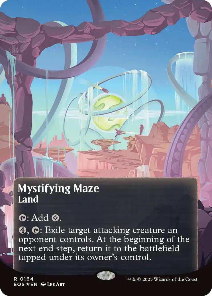 Mystifying Maze (0164) (Borderless) (Galaxy Foil) [Edge of Eternities: Stellar Sights] | Dragon's Lair Comics and Fantasy Houston TX