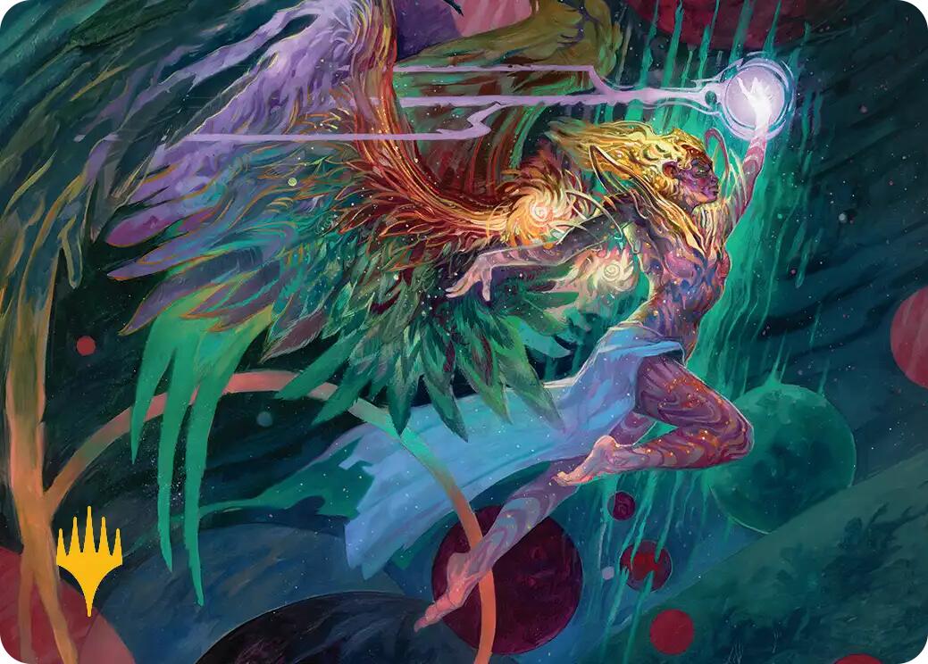 Exalted Sunborn Art Card (Gold-Stamped Signature) [Edge of Eternities Art Series] | Dragon's Lair Comics and Fantasy Houston TX