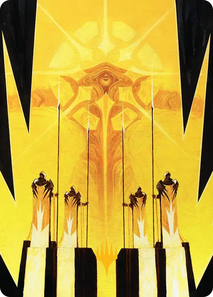 Hardlight Containment Art Card (Gold-Stamped Planeswalker Symbol) [Edge of Eternities Art Series] | Dragon's Lair Comics and Fantasy Houston TX