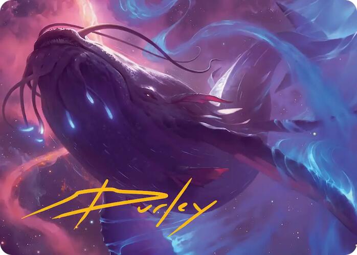 Starbreach Whale Art Card (Gold-Stamped Signature) [Edge of Eternities Art Series] | Dragon's Lair Comics and Fantasy Houston TX