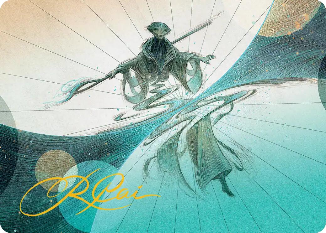 Weftwalking Art Card (Gold-Stamped Signature) [Edge of Eternities Art Series] | Dragon's Lair Comics and Fantasy Houston TX