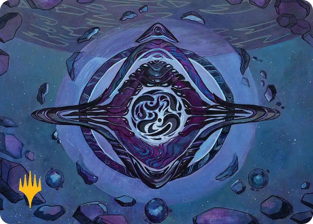 Archenemy's Charm Art Card (Gold-Stamped Planeswalker Symbol) [Edge of Eternities Art Series] | Dragon's Lair Comics and Fantasy Houston TX