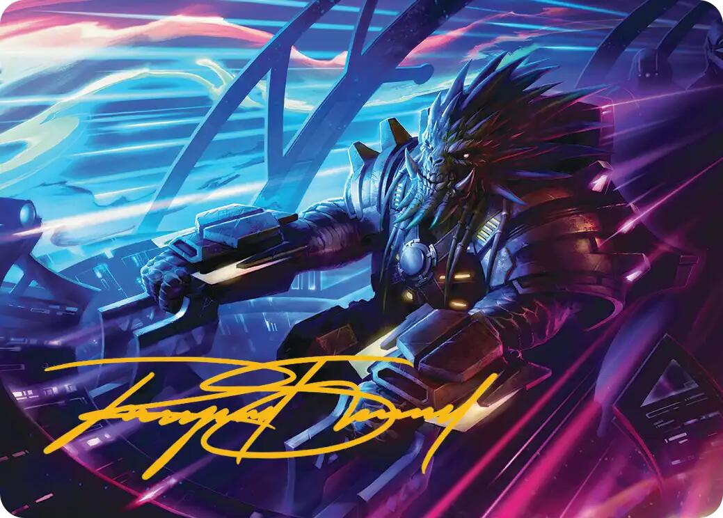 Tannuk, Steadfast Second Art Card (Gold-Stamped Signature) [Edge of Eternities Art Series] | Dragon's Lair Comics and Fantasy Houston TX