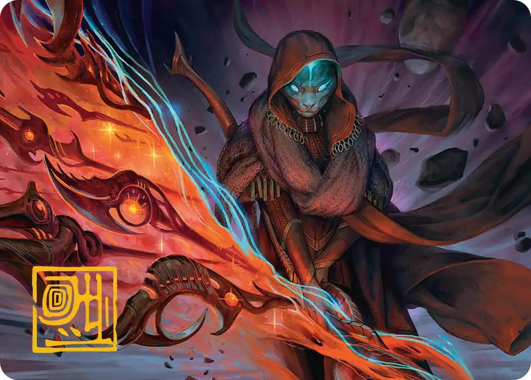 Weftstalker Ardent Art Card (Gold-Stamped Signature) [Edge of Eternities Art Series] | Dragon's Lair Comics and Fantasy Houston TX