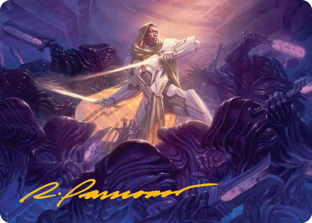 Syr Vondam, Sunstar Exemplar Art Card (Gold-Stamped Signature) [Edge of Eternities Art Series] | Dragon's Lair Comics and Fantasy Houston TX