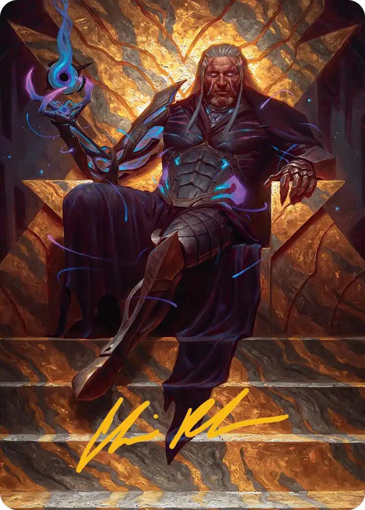 Tezzeret, Cruel Captain Art Card (1/54) (Gold-Stamped Signature) [Edge of Eternities Art Series] | Dragon's Lair Comics and Fantasy Houston TX