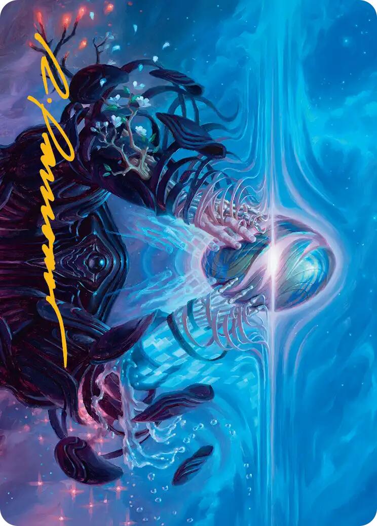 The Endstone Art Card (Gold-Stamped Signature) [Edge of Eternities Art Series] | Dragon's Lair Comics and Fantasy Houston TX