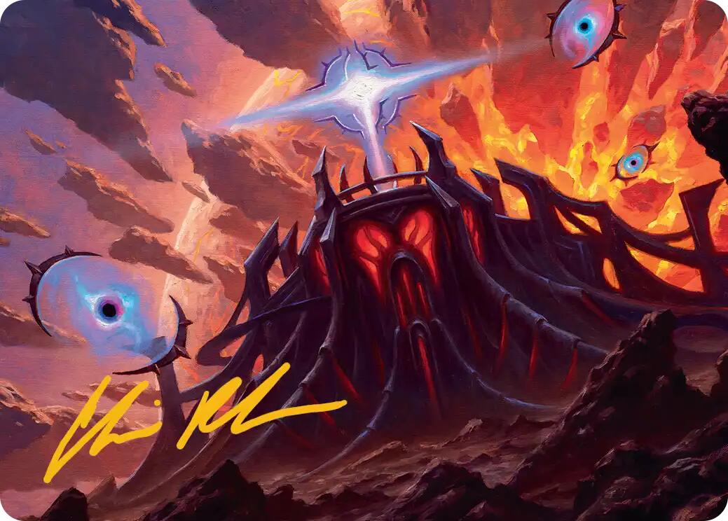 Secluded Starforge Art Card (Gold-Stamped Signature) [Edge of Eternities Art Series] | Dragon's Lair Comics and Fantasy Houston TX