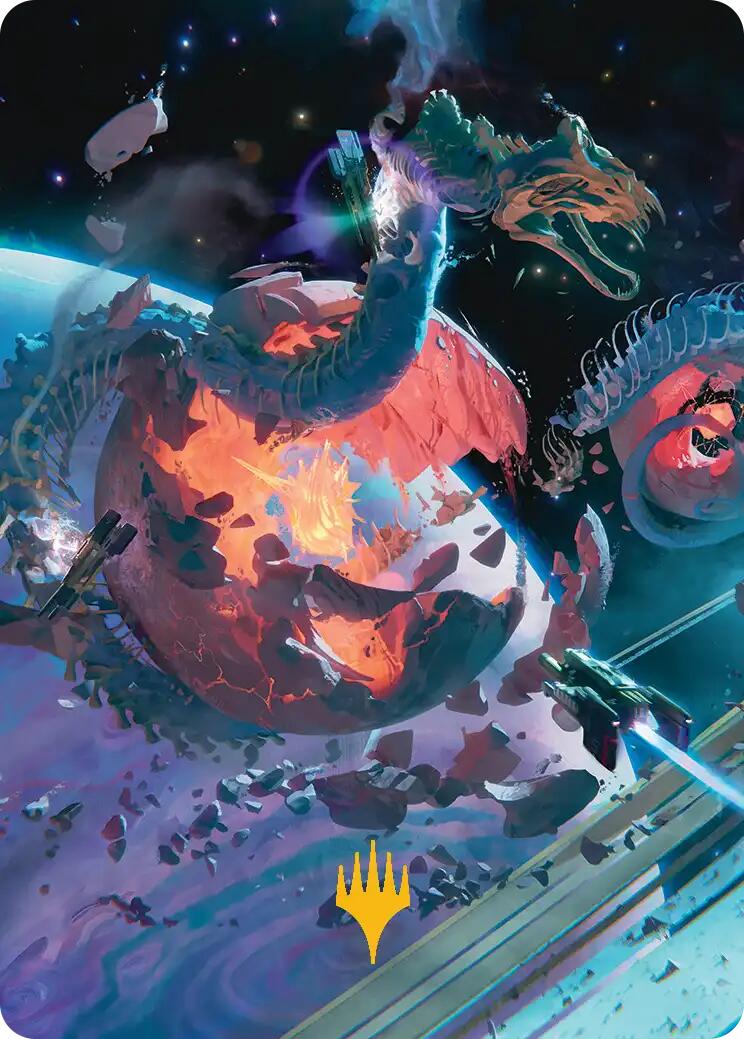 Scavenger Grounds Art Card (47/54) (Gold-Stamped Planeswalker Symbol) [Edge of Eternities Art Series] | Dragon's Lair Comics and Fantasy Houston TX